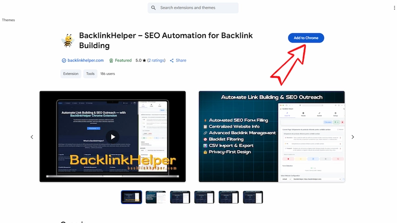 Installer BacklinkHelper